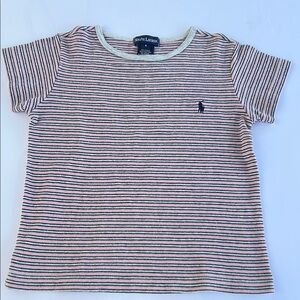 Ralph Lauren Pink and Black Short Sleeve Tee